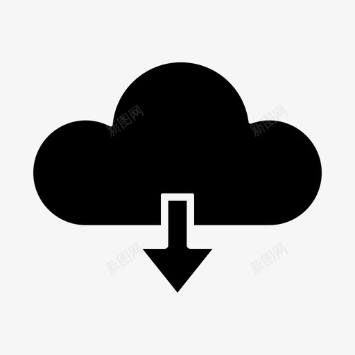 云下降保留图标svg_新图网 https://ixintu.com 下载云 下降 丢失 保存 保留 网页设计
