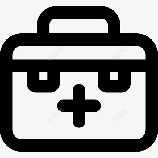 急救箱医用35线性图标svg_新图网 https://ixintu.com 医用35 急救箱 线性