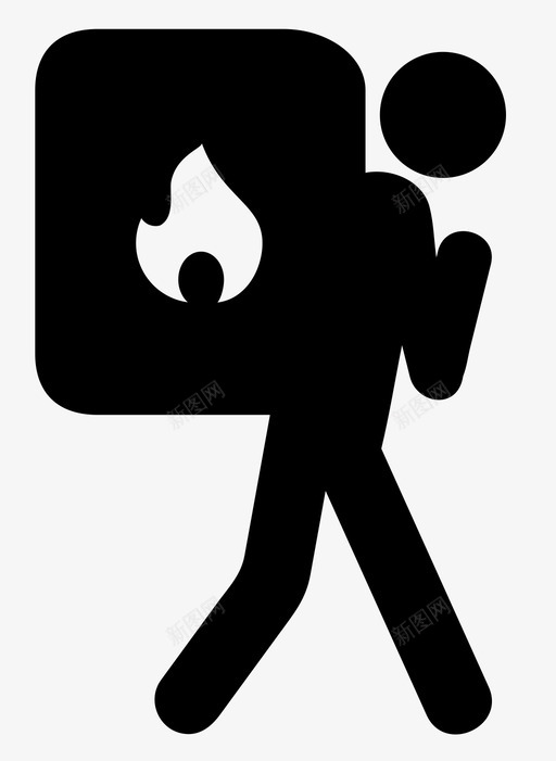 抬火抬消防员图标svg_新图网 https://ixintu.com 抬 抬火 消防员 运输