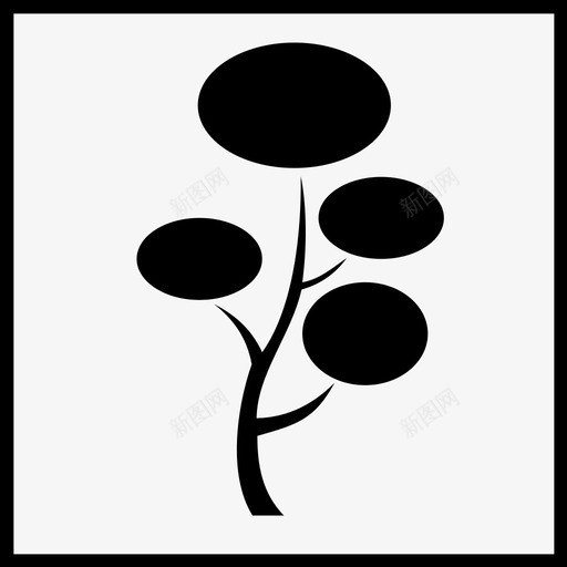树木生态绿色图标svg_新图网 https://ixintu.com 木材 树木 生态 绿色 自然