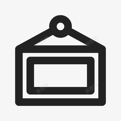 门牌关门门框图标svg_新图网 https://ixintu.com 关门 开门 营销 门框 门牌