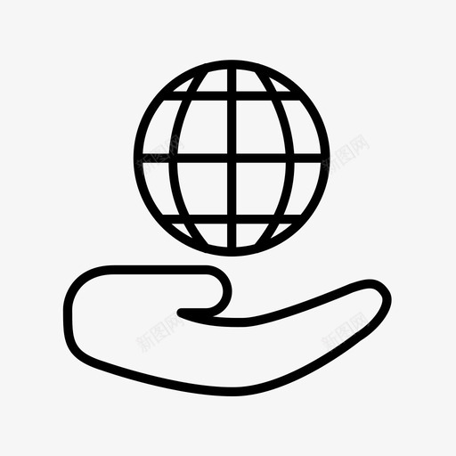 生态地球生态友好图标svg_新图网 https://ixintu.com 地球 循环利用 生态 生态友好 绿色 自然