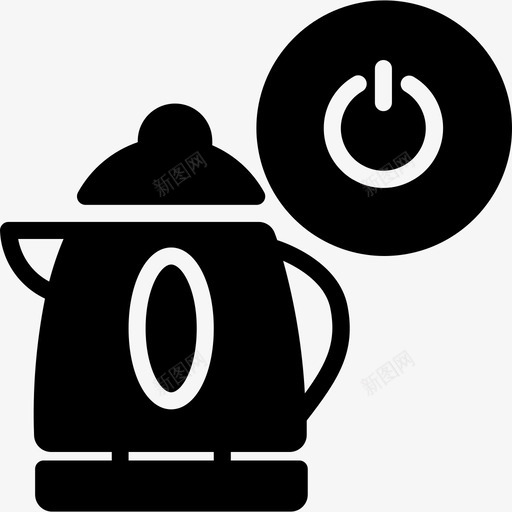 水壶家用自动化3填充图标svg_新图网 https://ixintu.com 填充 家用自动化3 水壶