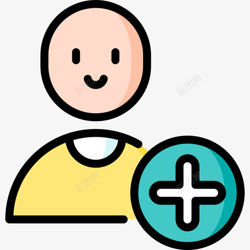 用户交互3线颜色图标svg_新图网 https://ixintu.com 交互3 用户 线颜色
