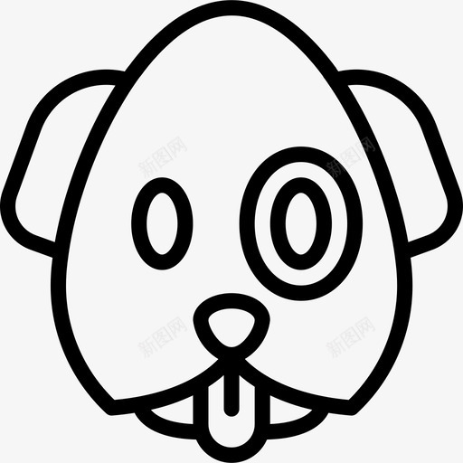 狗表情8直系图标svg_新图网 https://ixintu.com 狗 直系 表情8