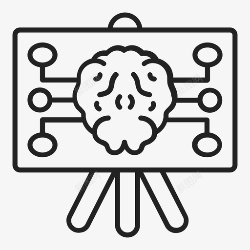 头脑风暴想法策略图标svg_新图网 https://ixintu.com 头脑风暴 思考 想法 策略