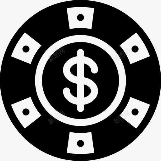 Chip休闲娱乐2填充图标svg_新图网 https://ixintu.com Chip 休闲娱乐2 填充