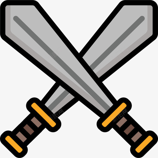 剑武器3线颜色图标svg_新图网 https://ixintu.com 剑 武器3 线颜色