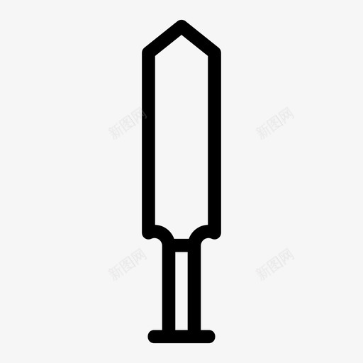 板球棒游戏运动图标svg_新图网 https://ixintu.com 板球棒 游戏 游戏线图标 运动