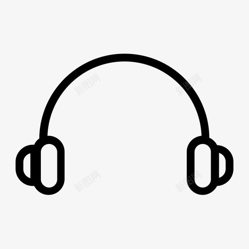 听筒音乐歌曲图标svg_新图网 https://ixintu.com 听筒 声音 歌曲 音乐 音调