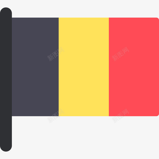 比利时国际国旗5桅杆图标svg_新图网 https://ixintu.com 国际国旗5 桅杆 比利时