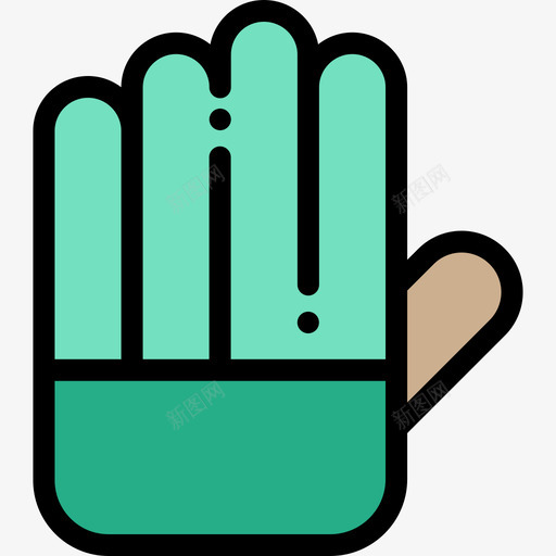 手套美发6线性颜色图标svg_新图网 https://ixintu.com 手套 线性颜色 美发6
