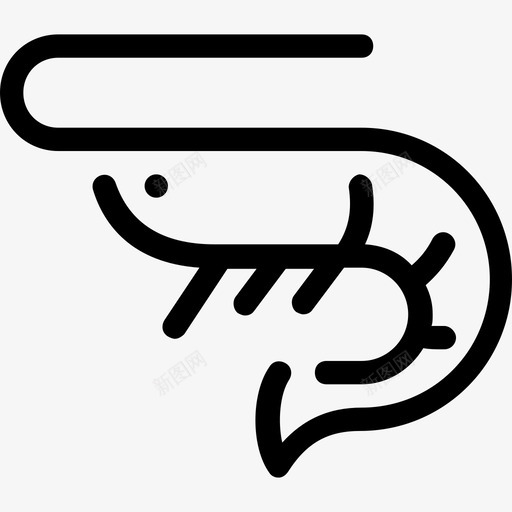 虾自然5直系图标svg_新图网 https://ixintu.com 直系 自然5 虾