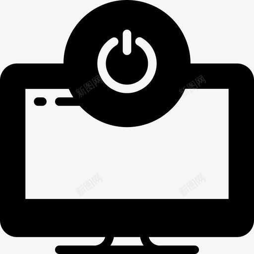 电视家庭自动化3已填充图标svg_新图网 https://ixintu.com 家庭自动化3 已填充 电视