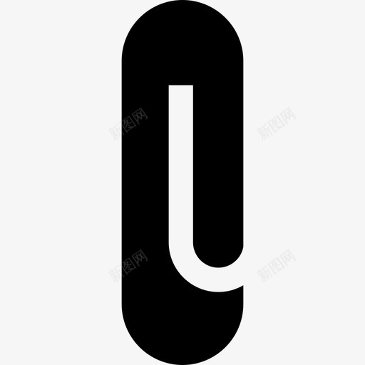 回形针文具和办公室2填充图标svg_新图网 https://ixintu.com 回形针 填充 文具和办公室2