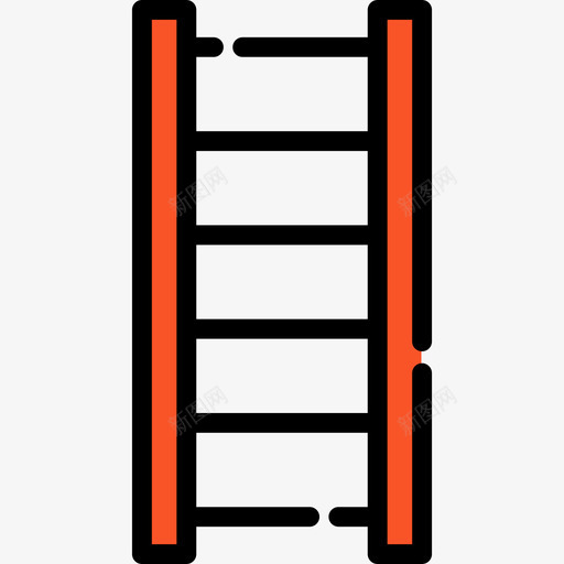 消防梯3线颜色图标svg_新图网 https://ixintu.com 消防梯3 线颜色
