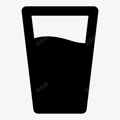 水杯饮料果汁图标svg_新图网 https://ixintu.com 各种尺寸的基本图标 果汁 水杯 矿物质 饮料