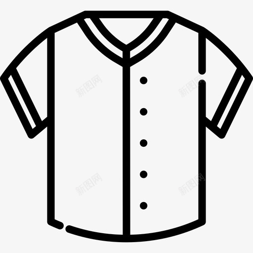 制服棒球3直线型图标svg_新图网 https://ixintu.com 制服 棒球3 直线型