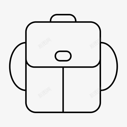 书包背包学生包图标svg_新图网 https://ixintu.com 书包 学校和大学 学生包 教育 背包