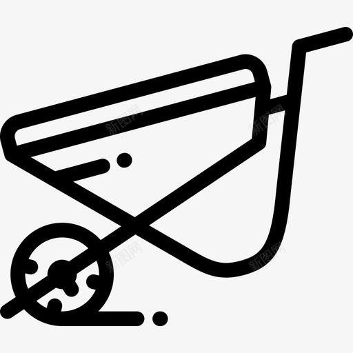 手推车维修工具2直线图标svg_新图网 https://ixintu.com 手推车 直线 维修工具2