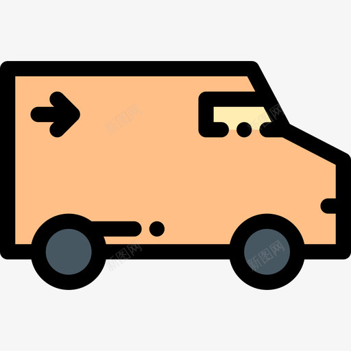 货车货运工业9线性颜色图标svg_新图网 https://ixintu.com 工业9 线性颜色 货车货运
