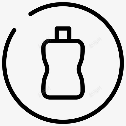洗发水购物圈图标svg_新图网 https://ixintu.com 洗发水 购物圈