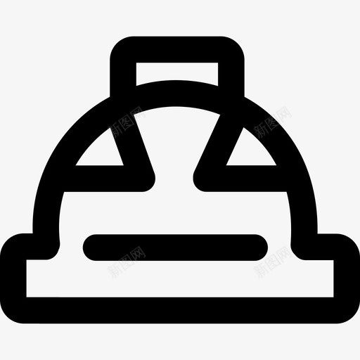 头盔结构34线形图标svg_新图网 https://ixintu.com 头盔 线形 结构34