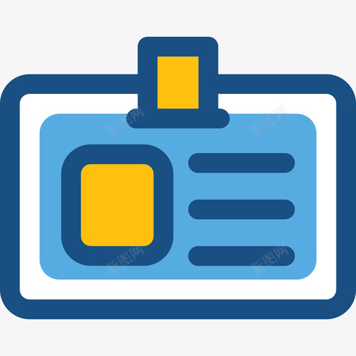 身份证网络和用户界面双色图标svg_新图网 https://ixintu.com 双色 网络和用户界面 身份证
