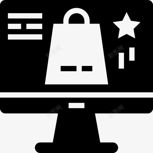 网上购物电脑业务2填充图标svg_新图网 https://ixintu.com 填充 电脑业务2 网上购物
