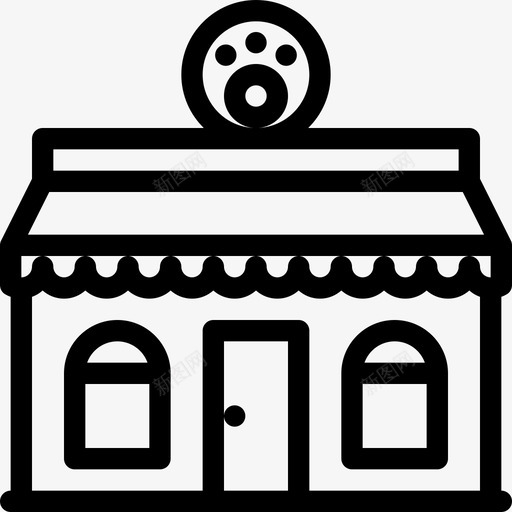 宠物店宠物4直系图标svg_新图网 https://ixintu.com 宠物4 宠物店 直系