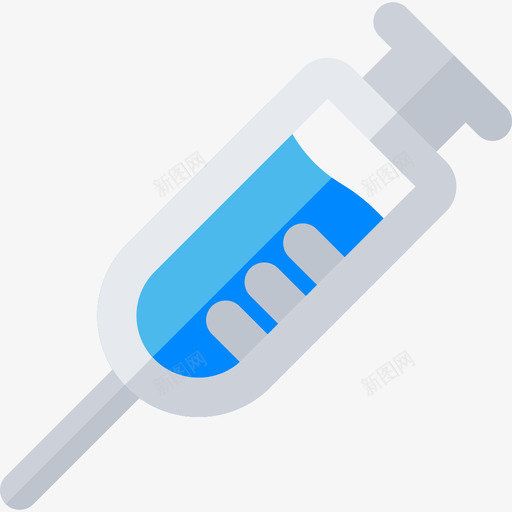 医用注射器34号扁平图标svg_新图网 https://ixintu.com 34号 医用注射器 扁平