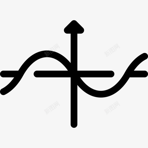 正弦曲线科学16线性图标svg_新图网 https://ixintu.com 正弦曲线 科学16 线性