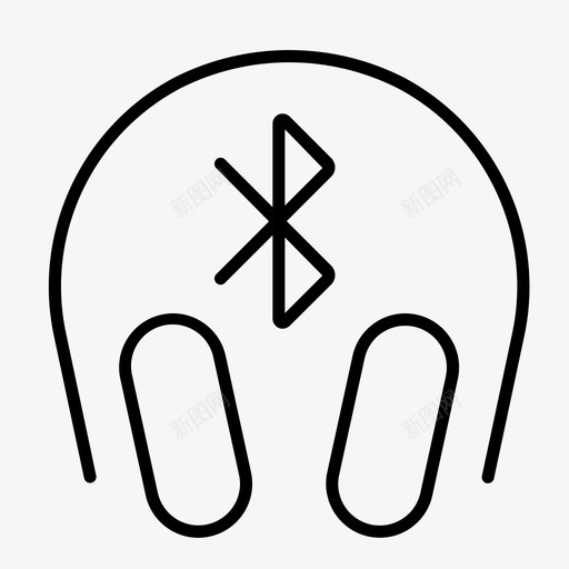 耳机音频蓝牙耳机图标svg_新图网 https://ixintu.com 声音 耳机 蓝牙耳机 音频 音频照片视频