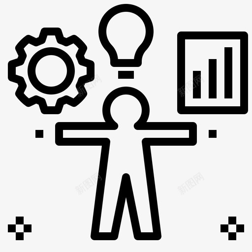 项目计划图标svg_新图网 https://ixintu.com 商业伙伴关系 工作 方案 计划 设计 项目