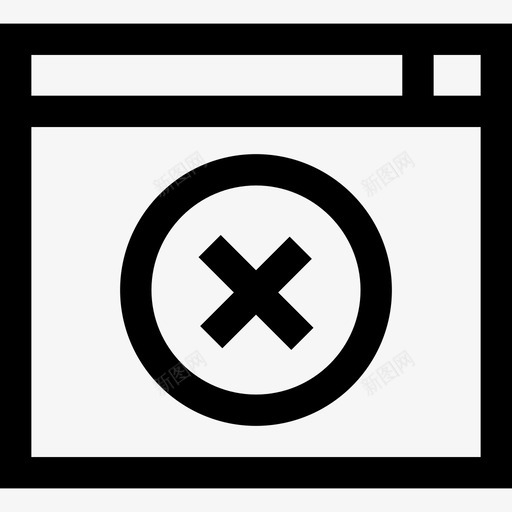 错误交互7线性图标svg_新图网 https://ixintu.com 交互7 线性 错误