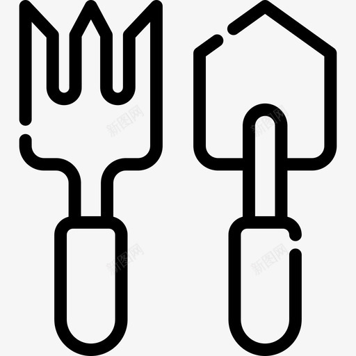 园艺工具弹簧11线性图标svg_新图网 https://ixintu.com 园艺工具 弹簧11 线性