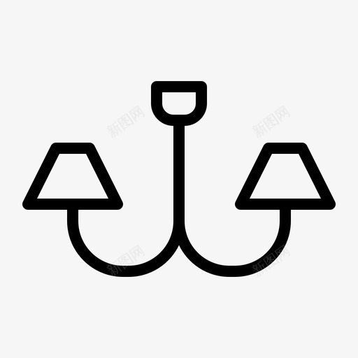灯家具室内图标svg_新图网 https://ixintu.com 室内 家具 灯