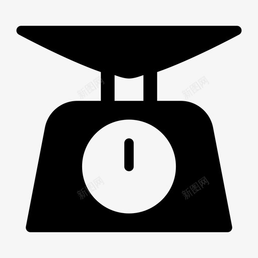 厨房秤健身机器图标svg_新图网 https://ixintu.com 仪表 健身 厨房用具线图标 厨房秤 机器 测量