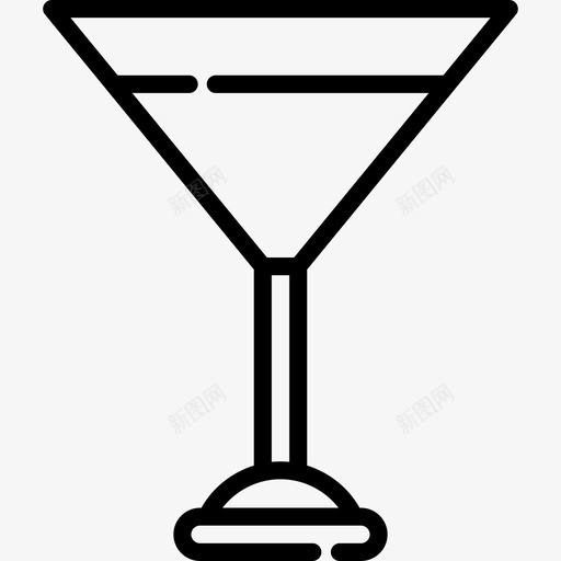 鸡尾酒厨房22直线型图标svg_新图网 https://ixintu.com 厨房22 直线型 鸡尾酒