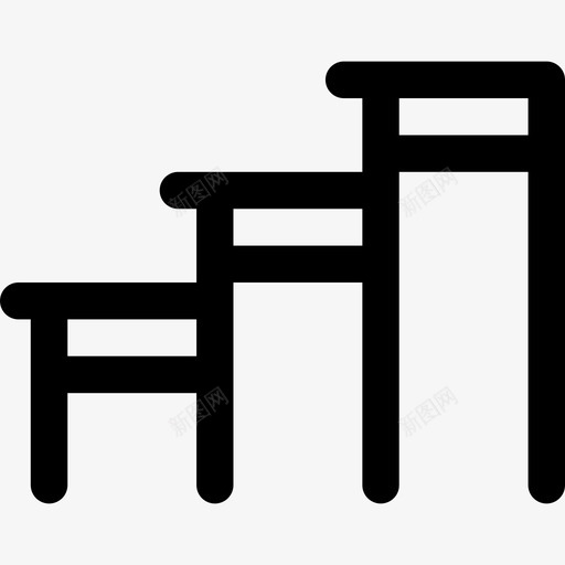 台阶音乐节6线性图标svg_新图网 https://ixintu.com 台阶 线性 音乐节6