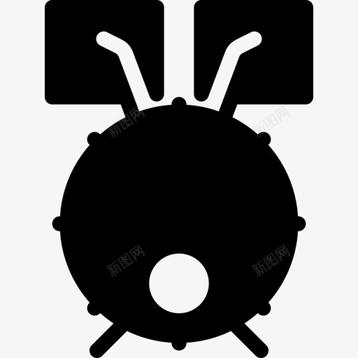 鼓乐器4填充图标svg_新图网 https://ixintu.com 乐器4 填充 鼓