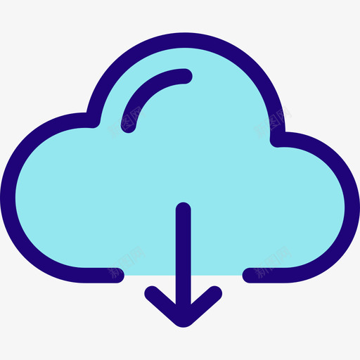 云计算搜索引擎优化元素线性颜色图标svg_新图网 https://ixintu.com 云计算 搜索引擎优化元素 线性颜色