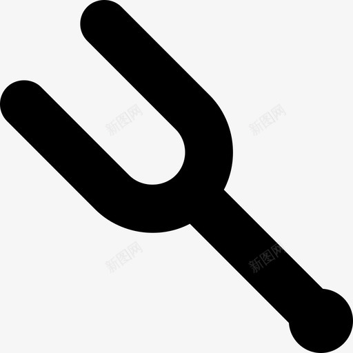 音叉乐器4填充图标svg_新图网 https://ixintu.com 乐器4 填充 音叉