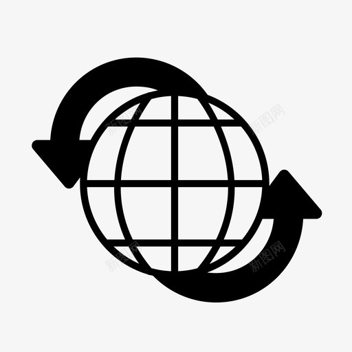 生态地球生态友好图标svg_新图网 https://ixintu.com 地球 循环利用 生态 生态友好 绿色 自然