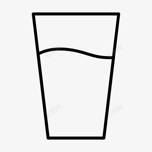 水杯饮料果汁图标svg_新图网 https://ixintu.com 各种尺寸的基本图标 果汁 水杯 矿物质 饮料