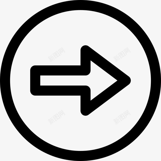 右箭头3直线图标svg_新图网 https://ixintu.com 右 直线 箭头3