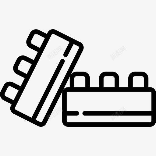 拼图游乐场12直线图标svg_新图网 https://ixintu.com 拼图 游乐场12 直线