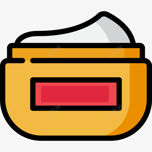 发膏美发理发店直发色图标svg_新图网 https://ixintu.com 发膏 直发色 美发理发店