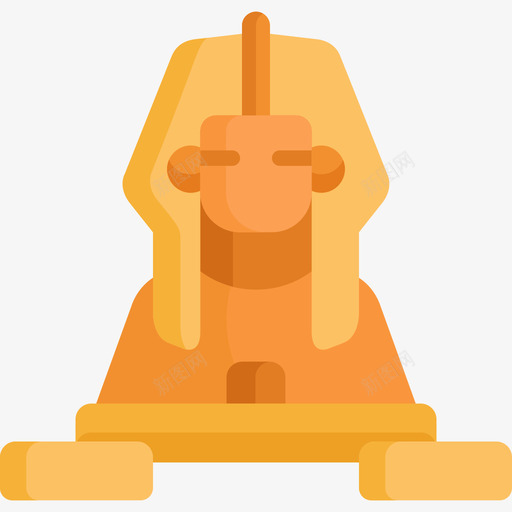 狮身人面像非洲平坦图标svg_新图网 https://ixintu.com 平坦 狮身人面像 非洲