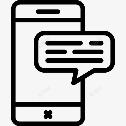 智能手机客户服务4线性图标svg_新图网 https://ixintu.com 客户服务4 智能手机 线性